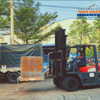 CHO THUÊ KHO GẦN MẶT ĐƯỜNG CHÍNH - XE CONTAINER QUAY ĐẦU THOẢI MÁI