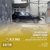 [Bt42] Đất Đẹp Nguyễn Xí, Bình Thạnhhẽm Xe Hơi7M, Sổ Vuông Vức Chỉ 7,X T.ỷ!