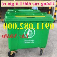 Hạ giá thùng rác 120 lít, 240 lít, 660 lít giá rẻ- thùng rác nhựa dày- lh 0911082000