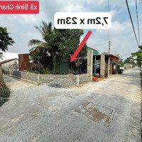 Đất Góc 2 Mặt Tiền Đường Bê Tông 4M, Cách Chợ Bình Chánh 500 Mét, Xã Bình Chánh