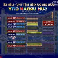 Biệt thự, liền kề view đẹp tại Sun Urban City, Lam Hạ, Phủ Lý, Hà Nam, giá 8 - 25 tỷ, DT 60m2 200m2