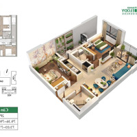 Bán Gấp 2 Phòng Ngủ- 2 Vệ Sinh75M2 Giá Rẻ Nhất Dự Án Melody Linh Đàm