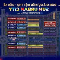 Chính Thức Nhận Booking Shophouse Dự Án Sun Urban City Hà Nam