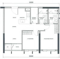 Dự Án Lumi Signature. Bán Căn Hộ 2 Phòng Ngủhướng Đông Nam 62.2 M2. View Cầu Ánh Sáng, Đẹp Nhất Dự Án