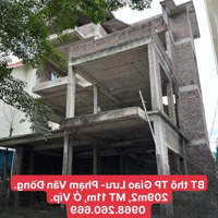 Bán Nhanh Bt Thô Vị Trí Víp Nhất Kđt Tp Giao Lưu - Phạm Văn Đồng, View Thoáng, Tụ Khí Sinh Tài Lộc