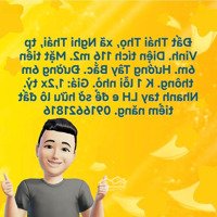 Bán Lô Đất Xóm Thái Thọ, Xã Nghi Thái. Đường 6M Thông. Mặt Tiền 6M. Hướng Tây Bắc. Liên Hệ: 0916621816