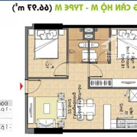 Bán Căn Hộ 2 Phòng Ngủ Tại The Era Town Phú Mỹ ,Quận 7 , 1,65 Tỷ, 67M2, View Đẹp