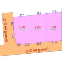 Bán 3 Lô Đất Thổ Cư 100%. Ngang 6M. 70M2, 82M2 Giá Bán 370 Triệu. Sổ Hồng. Quá Rẻ Cho Nhà Đầu Tư