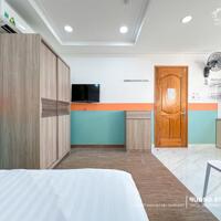 Cho thuê căn hộ studio full nội thất, hầm xe, thang máy, bảo vệ gần công trường dân chủ