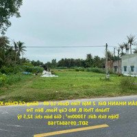 Bán Nhanh Đất 2 Mặt Tiền Quốc Lộ 60 - Sông Cổ Chiên Xã Thành Thới B, Mỏ Cày Nam, Bến Tre