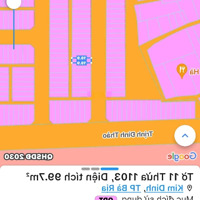 Đất Tái Định Cư Kim Dinh, Thành Phố Bà Rịa Gần Đường Trịnh Đình Thảo, 1,88 Tỷ, 100M2 Full Thổ Cư