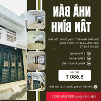 Bán Nhà Hẻm 6M Hẻm 86 Trường Chinh Tân Bình - 5.68 Tỷ - 4.2X11M. 2 Tầng