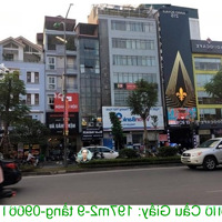 Hiếm ! Nhà Mặt Phố Cầu Giấy, Gần Ngã 5, Chỉ 58 Tỷ: 197M2-9 Tầng-Phố Vip 8 Làn Xe Ô Tô- Kdsu Cả Đêm