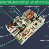 Bán Căn Hộ 2 Ngủ, 2Vs, 80M2, Tòa N04 Melody Residences, Hoàng Mai, Hà Nội