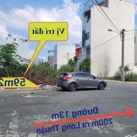 Bán Nền Đất Mặt Tiền 13M - Đường Long Thuận 3.1 Tỷ/58.6M2