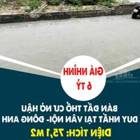 CHÍNH CHỦ BÁN ĐẤT THỔ CƯ NỞ HẬU DUY NHẤT TẠI VÂN NỘI- ĐÔNG ANH