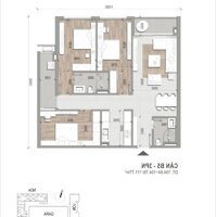 Sẵn CH 3PN (to) 106m2 View trực diện công viên xanh mát, thiết kế hợp lý, sở hữu lâu dài, 63tr/m2