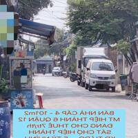 Bán nhà 101m2 cấp 4 mt Hiệp Thành 6 - Q12 , thu nhập 7tr/tr , sát chợ Hiệp Thành , 4 tỷ nhỉnh 0932030061