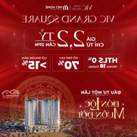 Căn Hộ 2Pn2Vs Giá Chỉ Từ 2,2 Tỷ . Dự Án Vic Grand Square Việt Trì. Vốn Ban Đầu ~ 700 Triệu(30%Gtch)