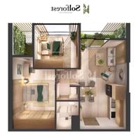 Bán căn hộ 2 ngủ 1 vệ sinh , 52m2 sử dụng - chung cư Sol forest Ecopark - Giá 2.8 tỷ bao sổ