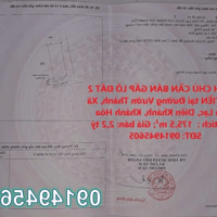 Chính chủ bản gấp lô đất 2MT đường Vườn Thành, Diên Lạc, Diên Khánh, Khánh Hòa; 2,2 tỷ. Lh 0914945605