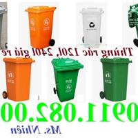 Đại hạ giá thùng rác nhựa- thùng rác 120l 240l 660 giá rẻ- lh 0911082000