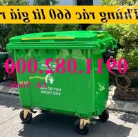 Chuyên sỉ lẻ thùng rác giá rẻ- hạ giá tất cả các loại thùng rác nhựa 120l 240l 660l giá sỉ- lh 0911082000