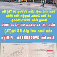 Chính chủ bán nhà mặt tiền đường Lê Thị Hà, xã Tân Xuân, huyện Hóc Môn Dòng tiền 125tr/tháng.