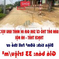 CHÍNH CHỦ BÁN ĐẤT THỔ CƯ SHR GIÁ RẺ NHẤT KHU VỰC THẠCH THẤT