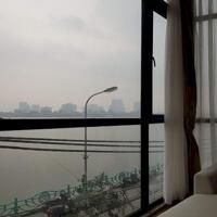 Cho thuê căn hộ dịch vụ tại Quảng Khánh, Tây Hồ, 75m2, 2PN, ban công, view hồ, đầy đủ nội thất đẹp hiện đại
