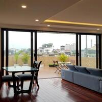 Cho thuê căn hộ dịch vụ tại Yên Phụ, Tây Hồ, 160m2, 2PN, ban công, view hồ, đầy đủ nội thất đẹp hiện đại