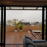 Cho thuê căn hộ dịch vụ tại Yên Phụ, Tây Hồ, 160m2, 2PN, ban công, view hồ, đầy đủ nội thất đẹp hiện đại