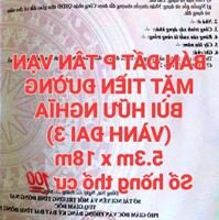 BÁN ĐẤT TÂN VẠN MẶT TIỀN ĐƯỜNG BÙI HỮU NGHĨA BUÔN BÁN SỔ HỒNG THỔ CƯ