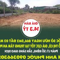CỰC SỐC SỞ HỮU NGAY 866,5m2 ĐẤT 02 MẶT TIỀN ĐƯỜNG ĐỖ THỊ CÓ, GIÁ CỰC TỐT TẠI TRUNG TÂM AN PHÚ- CỦ CHI