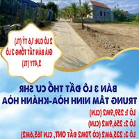 BÁN 3 LÔ ĐẤT THỔ CƯ SHR TRUNG TÂM NINH HÒA-KHÁNH HÒA