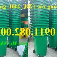 Giảm giá 30% thùng rác công cộng, thùng rác 120l 240l 660l giá rẻ miền tây- lh 0911082000
