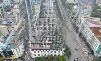 Bán Nhà Lô Góc Phố Tôn Thất Thuyết. 98,9M X7 Tầng Thông Sàn Thang Máy. Mặt Tiền 5.5M . Giá Bán 50,5Tỷ