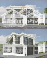 Nhà "Căn Góc" Dạng Văn Phòng Ngay Trần Não 18.5M*20M, Trệt + Lầu Sàn Suốt Gần Sông, 150 Triệu/Tháng