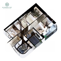 Căn Hộ The Emerald 68, 3 Mặt Tiền Đường, 3 Mặt View Sông, Cách Tphcm 1Km