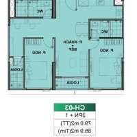 BÁN CĂN 2PN+1 79M2 THÔNG THỦY TẠI THE BEVERLY VINHOMES OCP CHỈ 4,4 TỶ BP