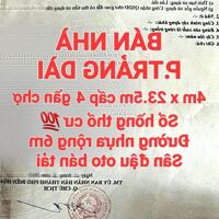 BÁN NHÀ TRẢNG DÀI, SỔ HỒNG THỔ CƯ, ĐƯỜNG NHỰA RỘNG 6m, SÂN ĐẬU OTO BÁN TẢI