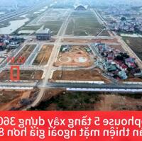 1 Căn shophouse 5 tầng View công viên xây dựng 360m2 hoàn thiện ngoài giá hơn 8 tỷ mặt đường 27m