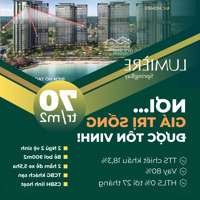 2N Lumiere Springbay - View Hồ Tạo Sóng 18Ha. Tts Chỉ 70 Triệu/M2. Htls 0% Đến 31/6/2027