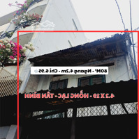 Hồng Lạc - Tân Bình - 80M, Ngang 4.2M - Sát Mặt Tiền - Chỉ 6.95 Tỷ