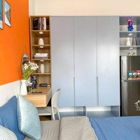 Căn Hộ 1 Phòng Ngủmới, Full Nội Thất, Cửa Sổ, Sang Trọng, Sát Vách Q1,5,7, Vincom, Tttm, Di Chuyển Q1
