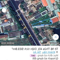 Đất Mặt Tiền Ql1A - Diện Tích Khủng Hơn 1000M- Nở Hậu 30M Ngay Trung Tâm Tp. Tân An Chỉ 12Tỷ150