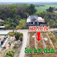 5X27 Full Thổ Cư, Đường Nhựa, Gần Ủy Ban. Giá 580 Triệu