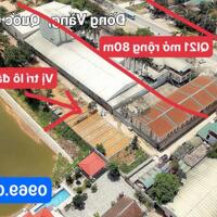 Chính chủ cắt lỗ 200tr bán lại mảnh đất để cho con đi du học tại mặt đường Ql21 trung tâm Hòa Lạc