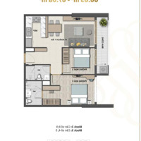 Rẻ Nhất Trị Trường 2 Phòng Ngủ-71M2 Giá Bán 4,6 Tỷ ( Gồm Vat) Hướng Sông Ban Công Dài