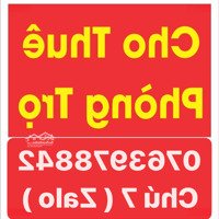 Phòng Cho Thuê Có Máy Lạnh 1. 5 Triệu Giờ Giấc Tự Do Miễn Phí : Nước, Wifi, Rác, Xe Máy